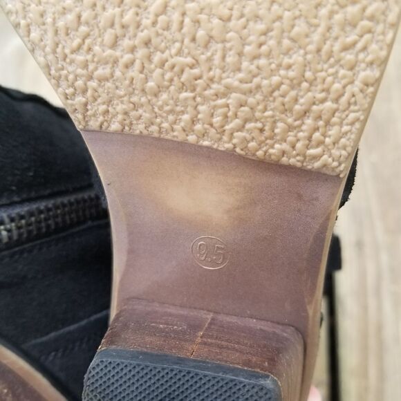 Steve Madden Black Suede Leather Windey Boots 9.5 - Picture 8 of 11